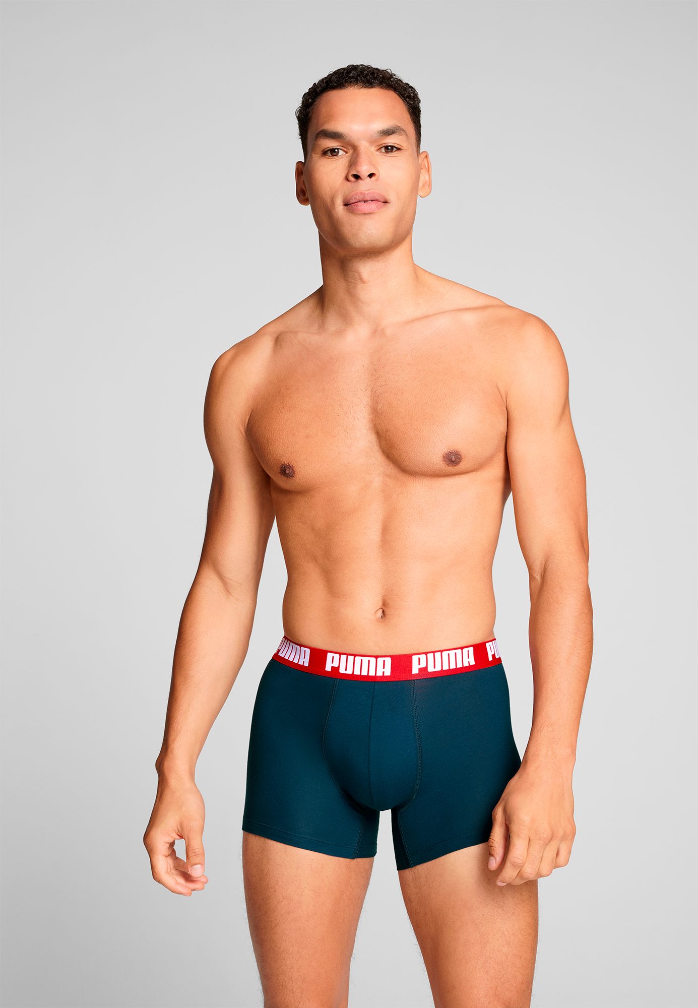 PUMA Boxershorts "PUMA MEN EVERYDAY BASIC BOXERS 2P", (2er Pack), mit Logob günstig online kaufen