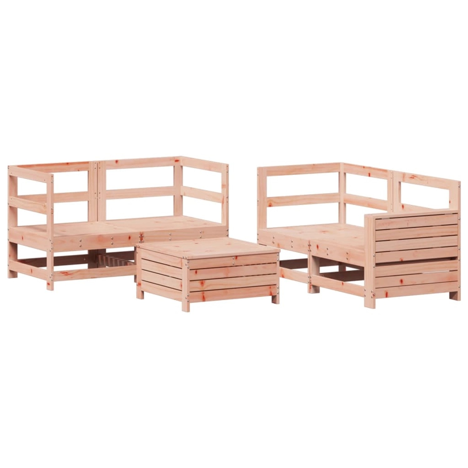 vidaXL 5-Tlg Garten-Sofagarnitur Massivholz Douglasie 3250814 günstig online kaufen