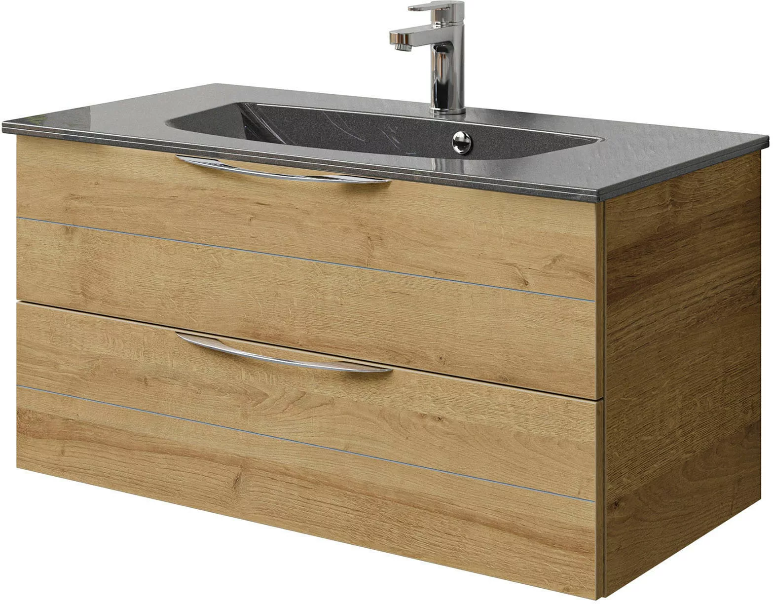 Saphir Waschtisch "Serie 6025 Mineralmarmor-Waschtisch mit Unterschrank, 97 günstig online kaufen