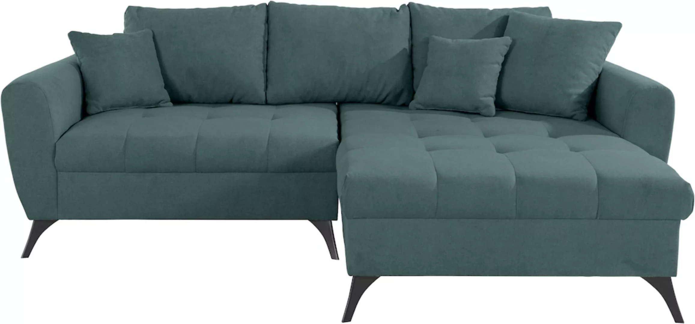 INOSIGN Ecksofa "Lörby L-Form", auch mit Aqua clean-Bezug, feine Steppung i günstig online kaufen