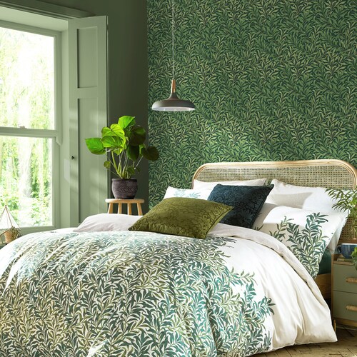 William Morris at Home Vliestapete Willow Bough 10 m x 52 cm Blau FSC® günstig online kaufen