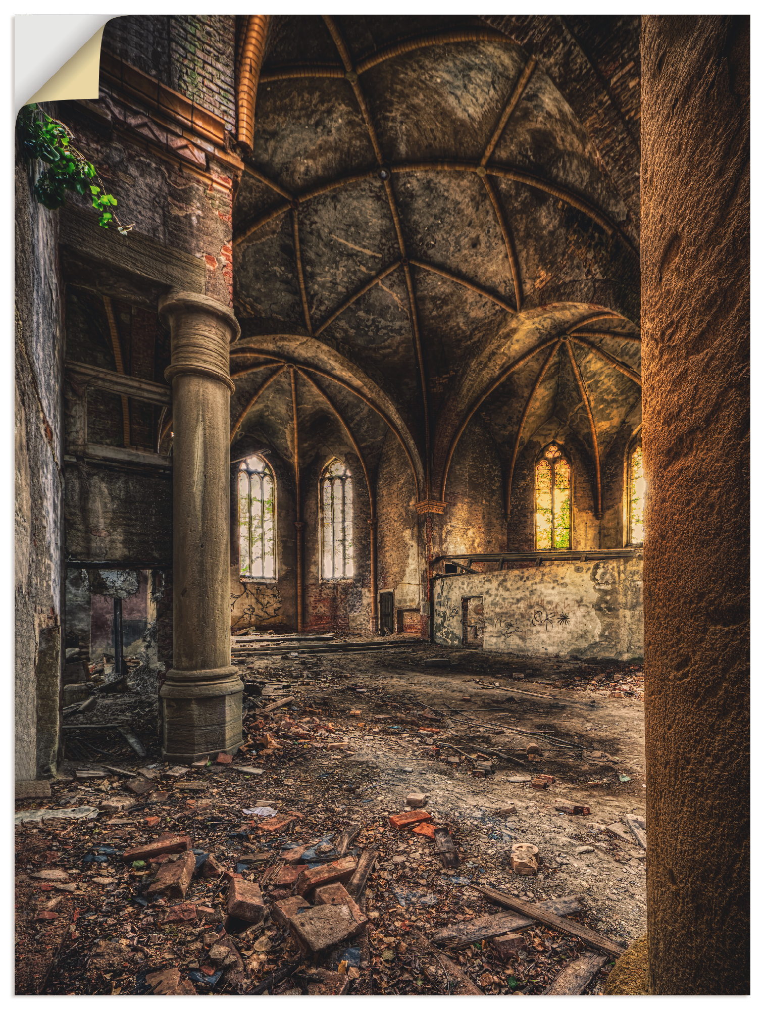 Artland Wandbild »Lost Place - verlassene Kirche II«, Gebäude, (1 St.), als günstig online kaufen