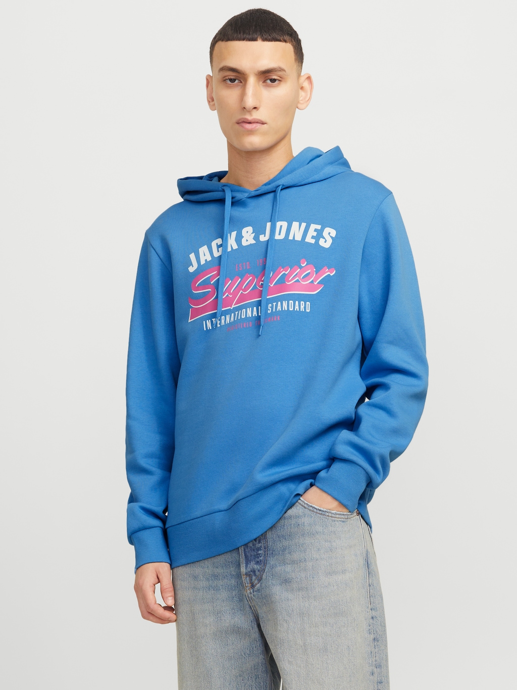 Jack & Jones Kapuzensweatshirt "JJELOGO SWEAT HOOD 2 COL 24/25 NOOS", mit L günstig online kaufen