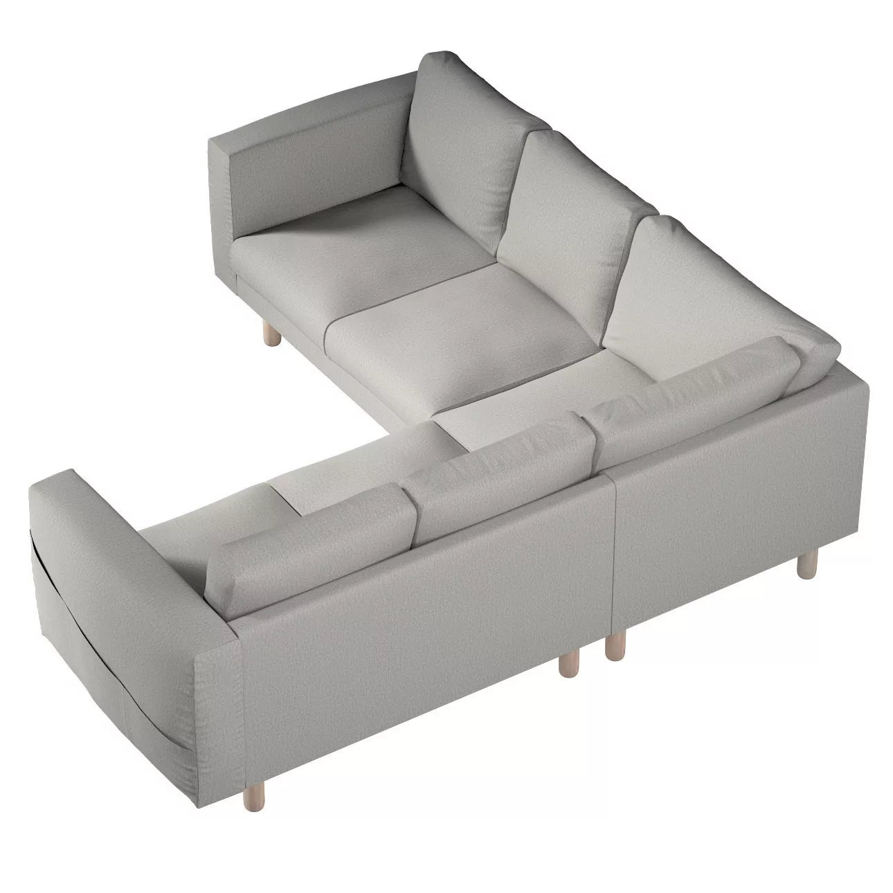 Bezug für Norsborg 4-Sitzer Ecksofa, grau-beige, Norsborg 4-Sitzer Ecksofab günstig online kaufen