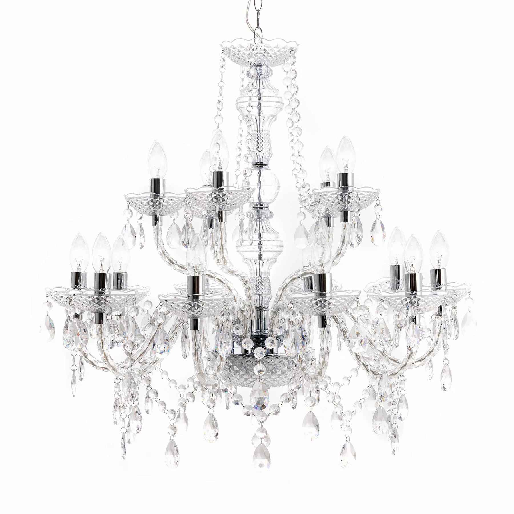 riess-ambiente Kronleuchter CRYSTAL 80cm klar, ohne günstig online kaufen