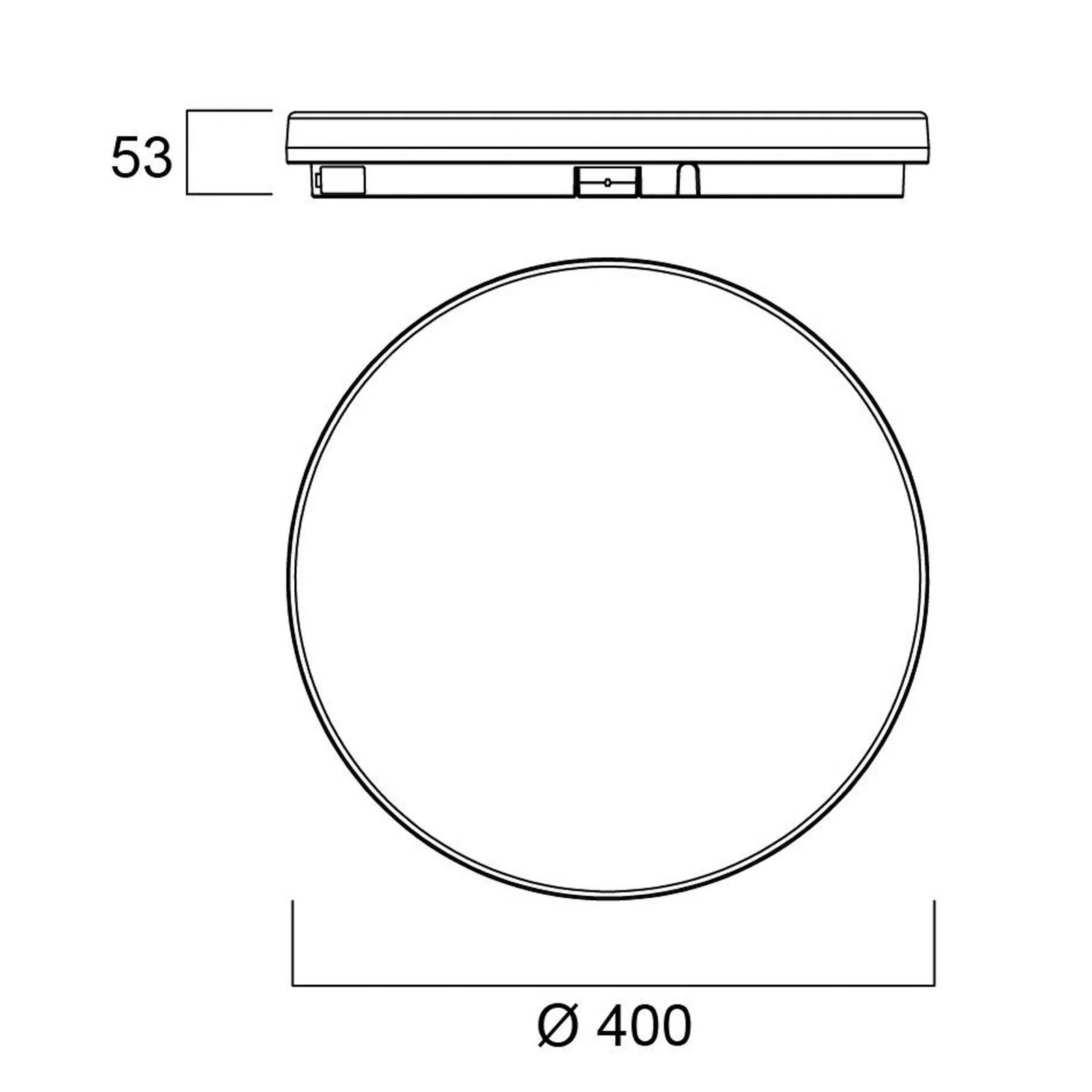 Sylvania Deckenlampe Start Surface Slim, Ø 40 cm, IP54, dim. günstig online kaufen