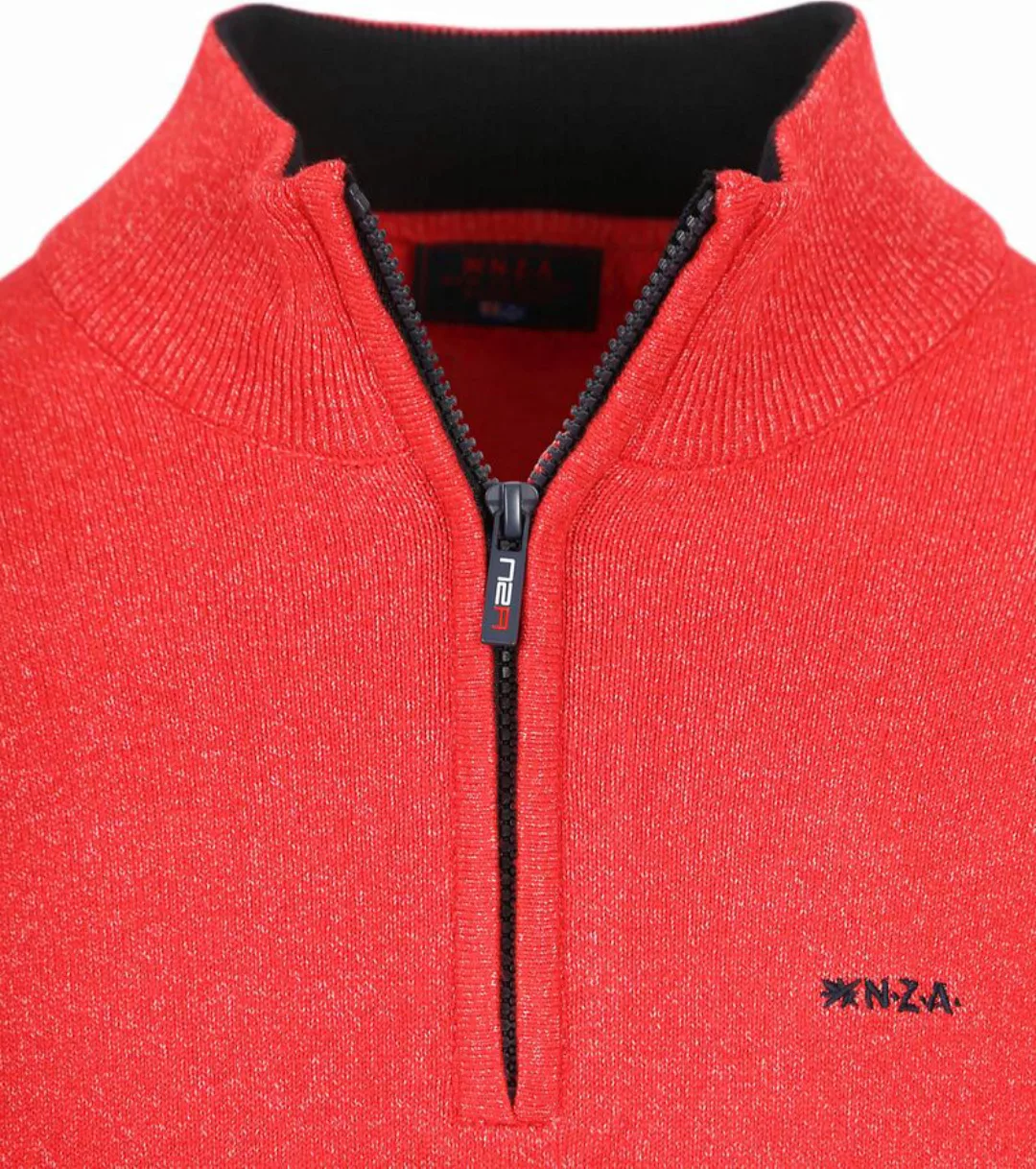 NZA Half Zip Pullover Christopher Melange Hellblau - Größe M günstig online kaufen