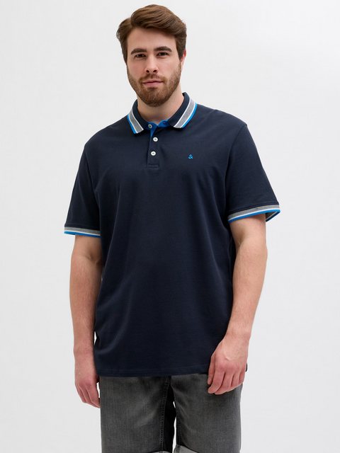 Jack & Jones PlusSize Poloshirt JJEPAULOS POLO SS NOOS PLS mit Logo Sticker günstig online kaufen