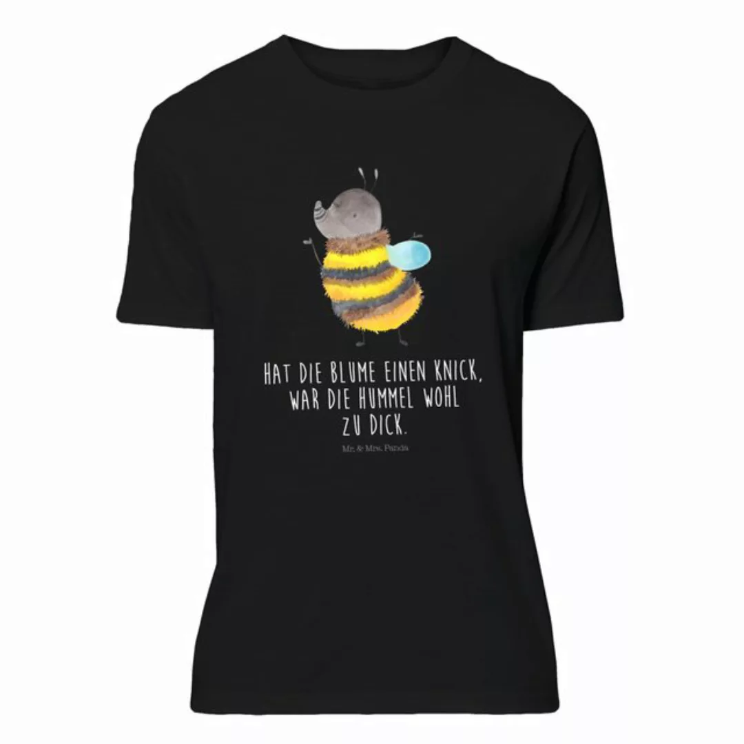 Mr. & Mrs. Panda T-Shirt Hummel flauschig - Schwarz - Geschenk, Lustiges T- günstig online kaufen