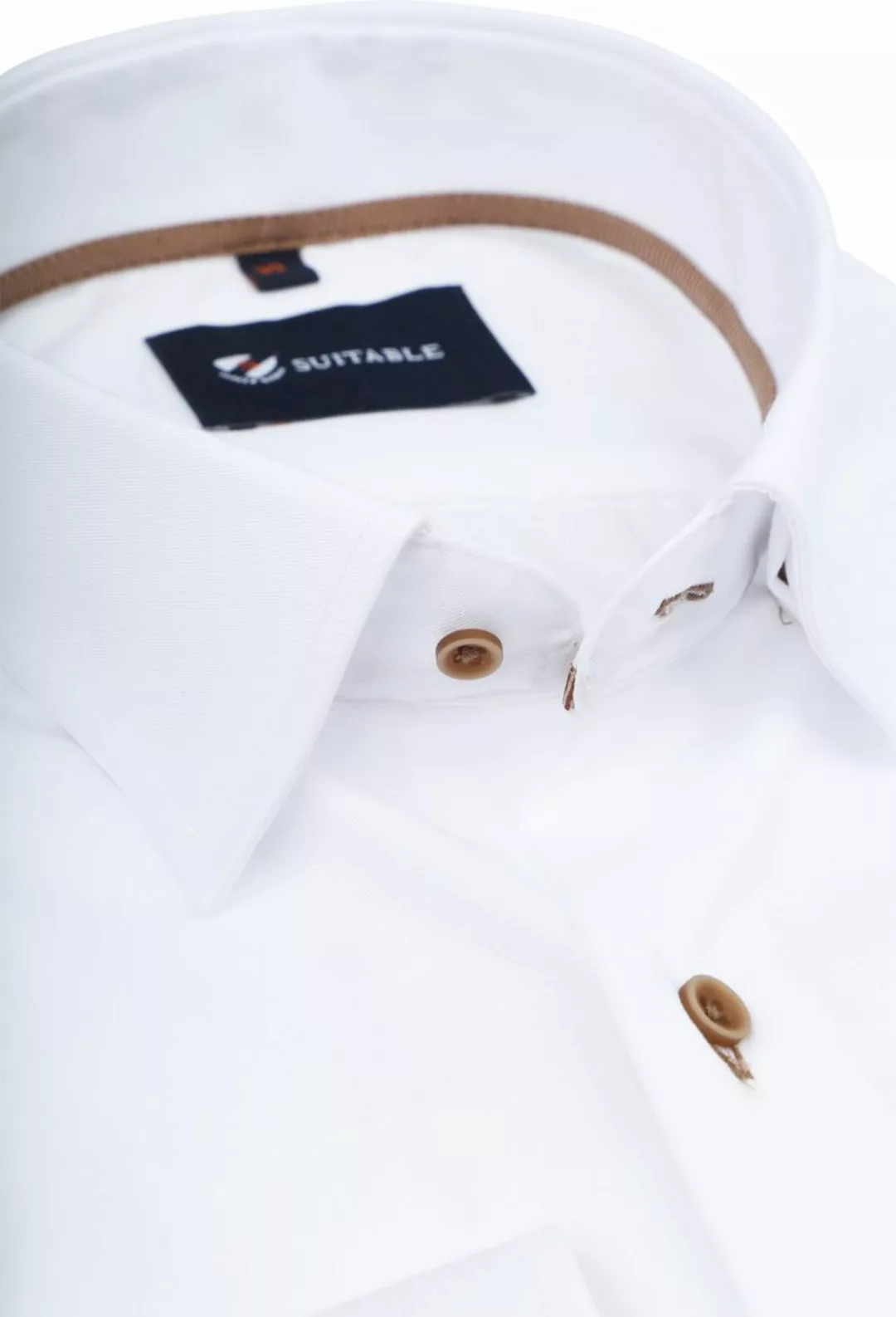 Suitable Hemd Twill Weiß - Größe 40 günstig online kaufen