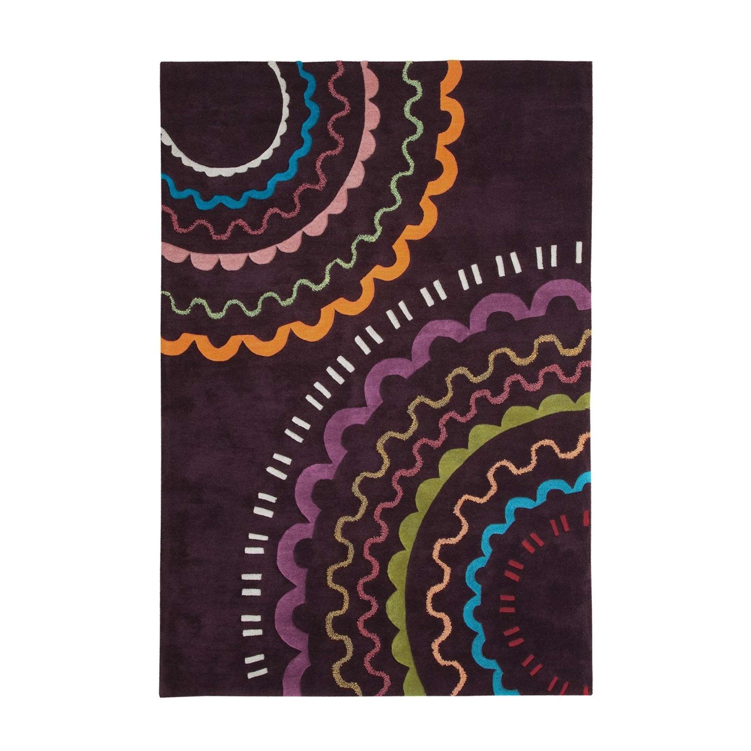 MeGusta Kurzflor Teppich Modern Multi - Violett 140x200 cm Dolores günstig online kaufen