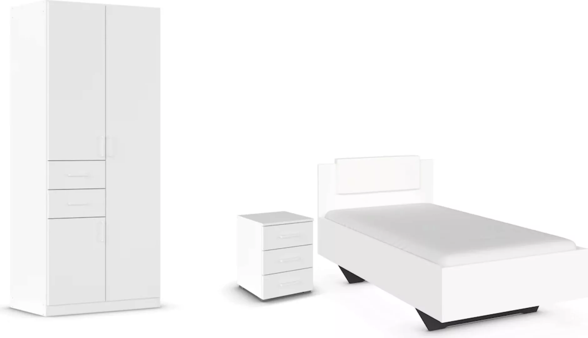 rauch Schlafzimmer-Set "Maika", (Set, 3 St.), Schrank in 3 Breiten und 2 Hö günstig online kaufen