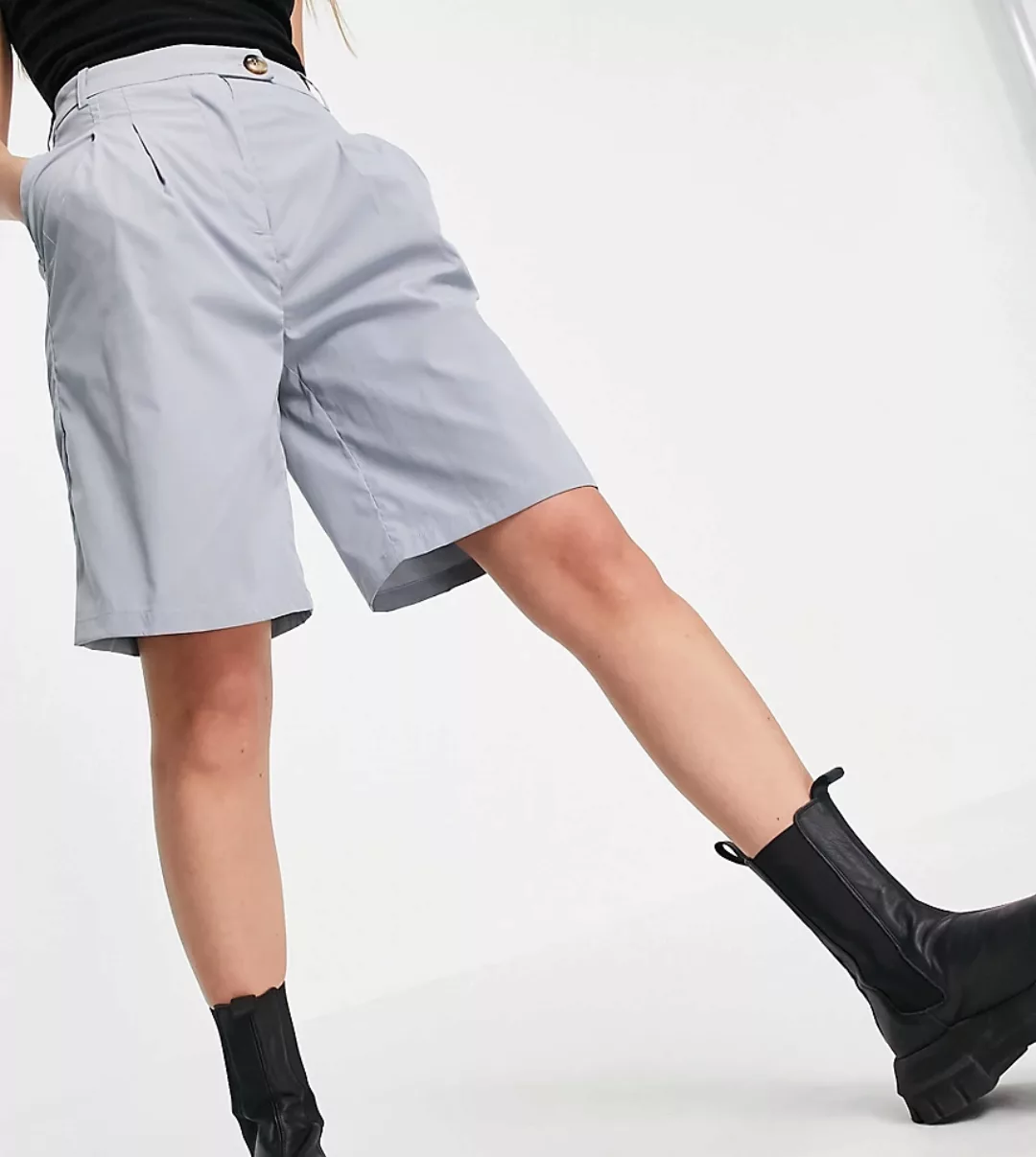 Reclaimed Vintage – Inspired – City-Shorts in Blau günstig online kaufen