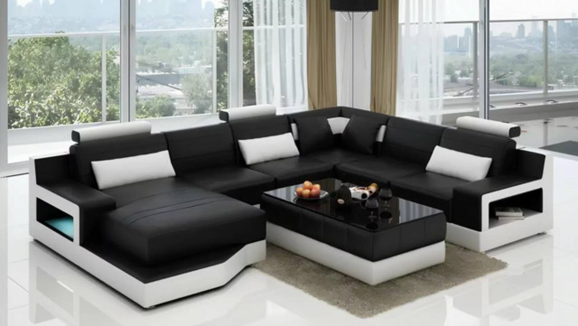 Xlmoebel Ecksofa Eckcouch Eckgarnitur Ecksofa Wohnlandschaft Polster Sofa U günstig online kaufen