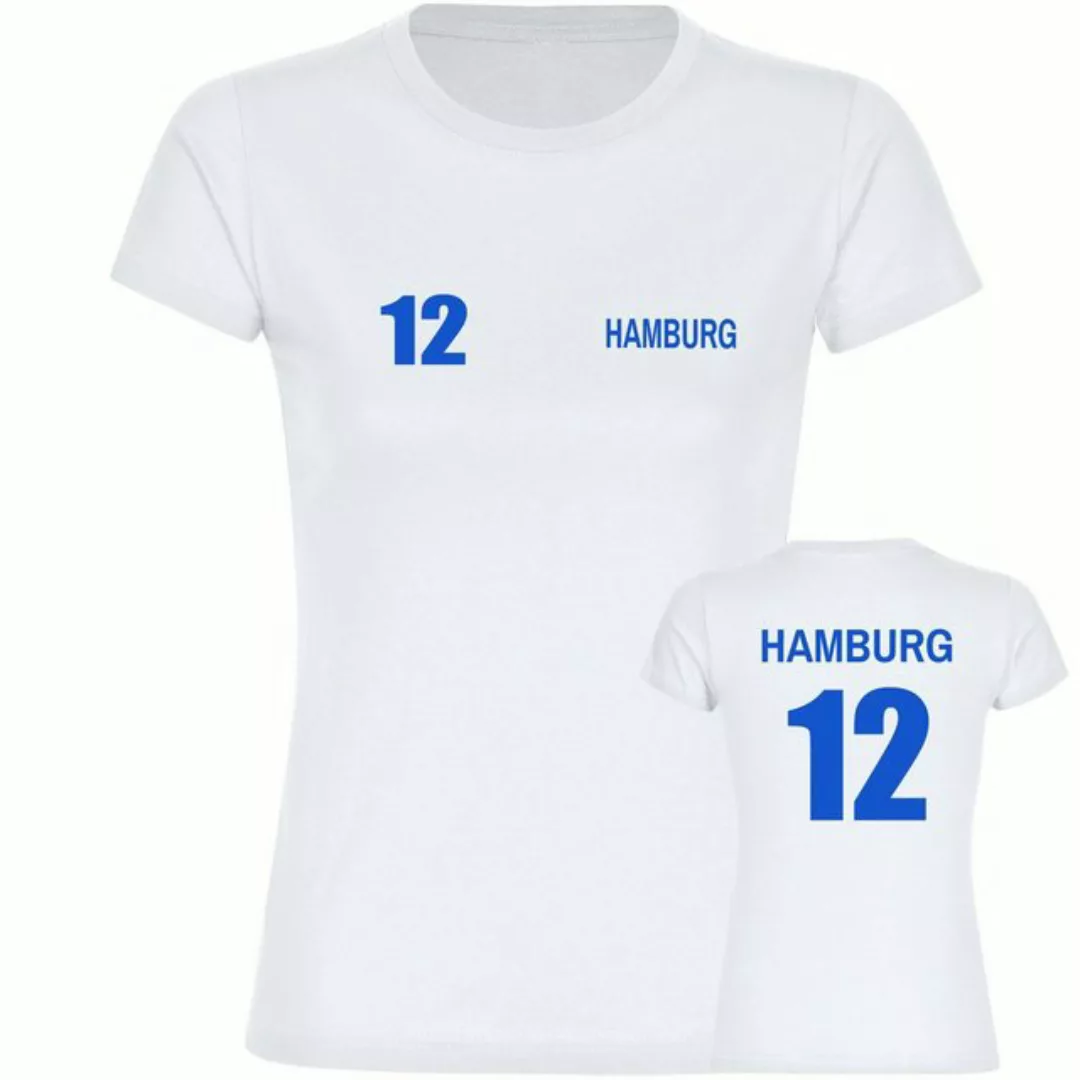 multifanshop T-Shirt Damen Hamburg - Trikot Nummer 12 - Frauen günstig online kaufen