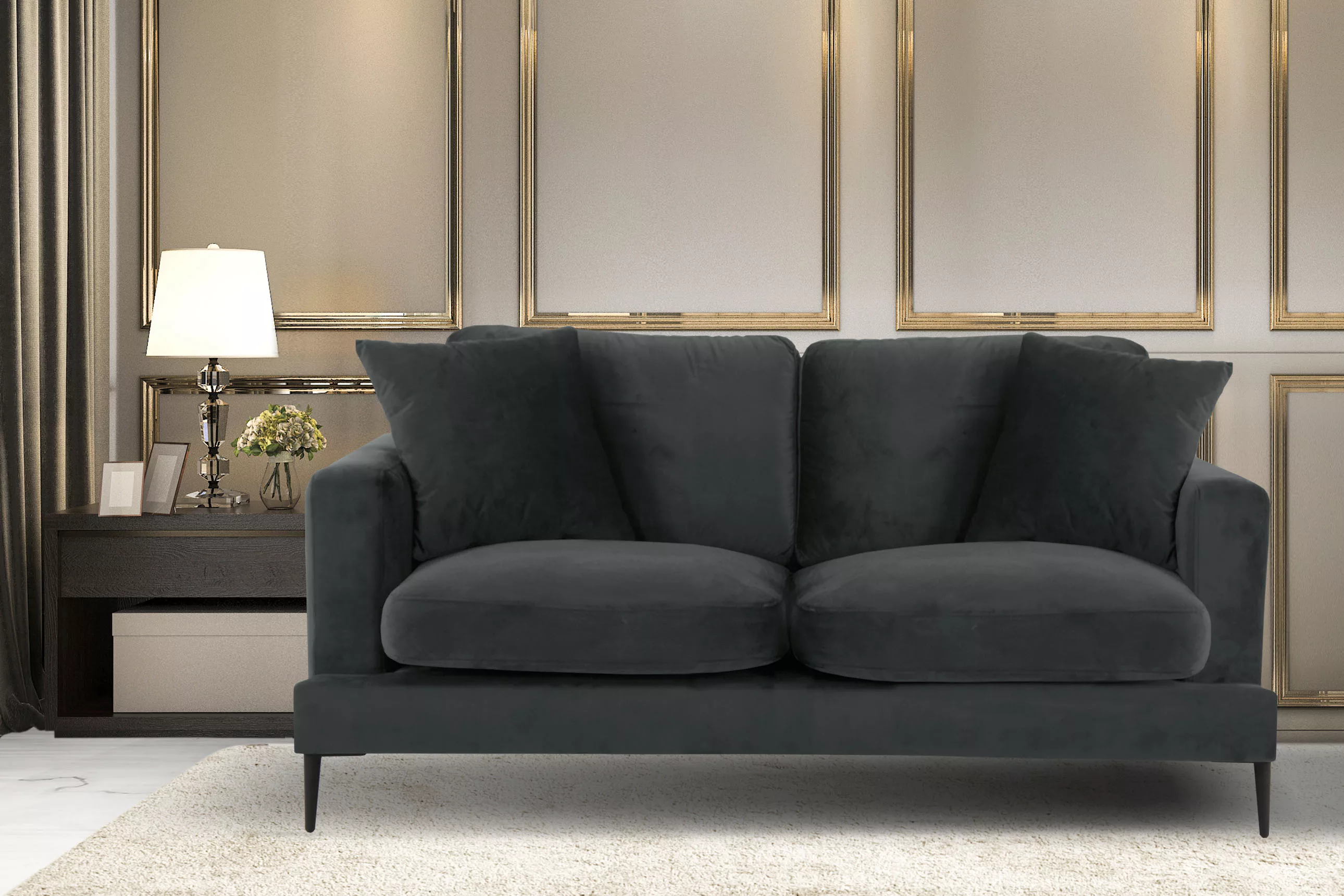 Leonique 2-Sitzer "Cozy elegantes Designsofa, Maße B/T/H: 151/97/80 cm", mi günstig online kaufen