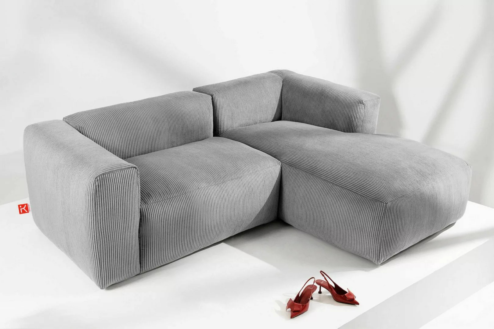 KONSIMO® Ecksofa Links Ecksofa BUFFO, hergestellt in der EU,extrem weicher günstig online kaufen