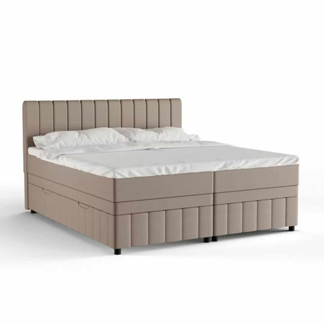 PANDA MÖBEL GmbH Boxspringbett Avalon (3-St), 140x200, 160x200, 180x200, Po günstig online kaufen