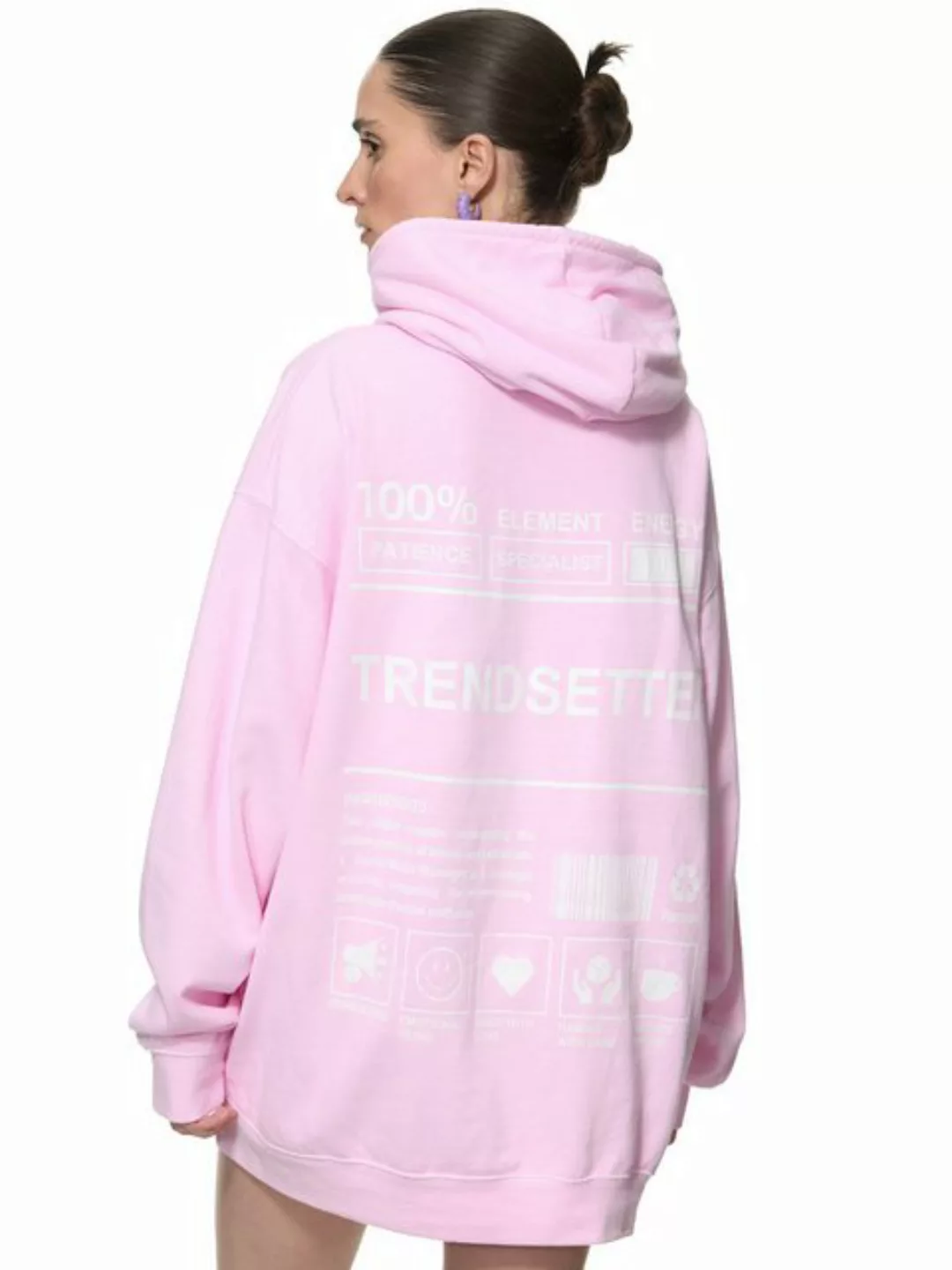 Worldclassca Hoodie Worldclassca Oversized TRENDSETTER Print Hoodie Kapuzen günstig online kaufen