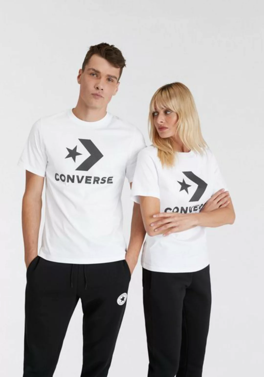 Converse T-Shirt Unisex GO-TO STAR CHEVRON LOGO STANDARD-FIT (1-tlg) Unisex günstig online kaufen