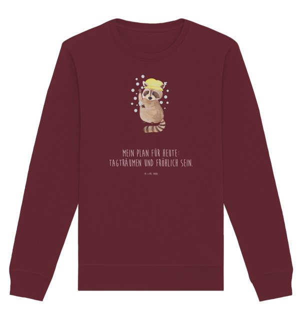 Mr. & Mrs. Panda Longpullover Größe M Waschbär - Burgundy - Geschenk, Tagtr günstig online kaufen