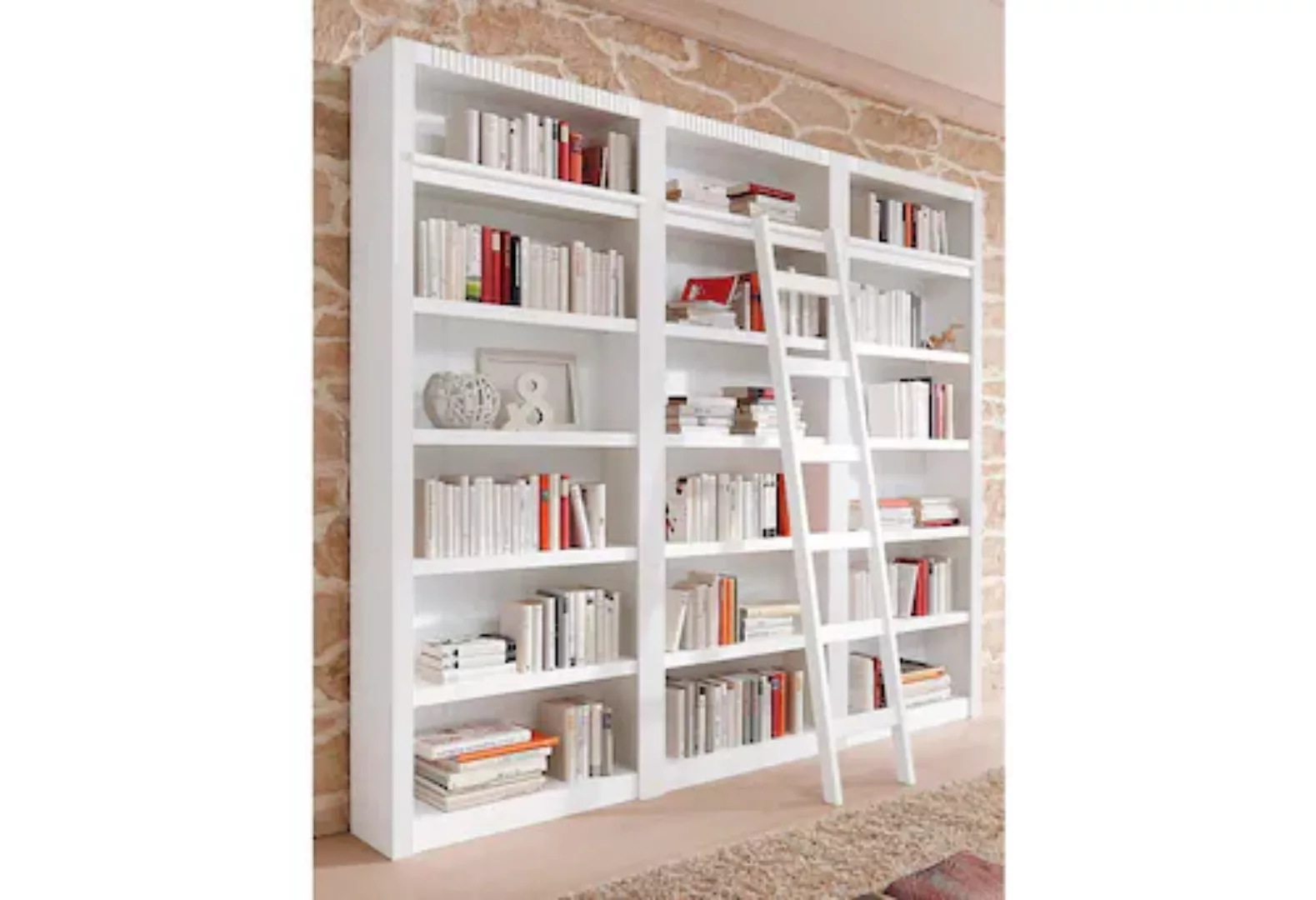 Home affaire Bücherwand »Bergen«, aus schönem massivem Kiefernholz, 3 tlg. günstig online kaufen