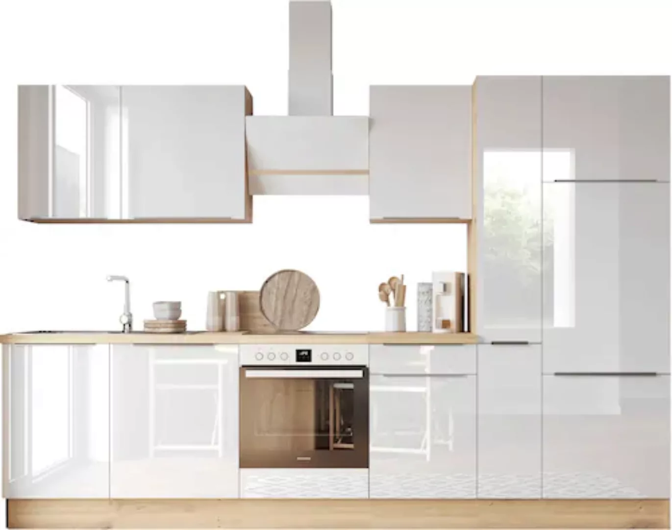 RESPEKTA Küchenzeile »Safado aus der Serie Marleen«, Breite 310 cm, mit Sof günstig online kaufen