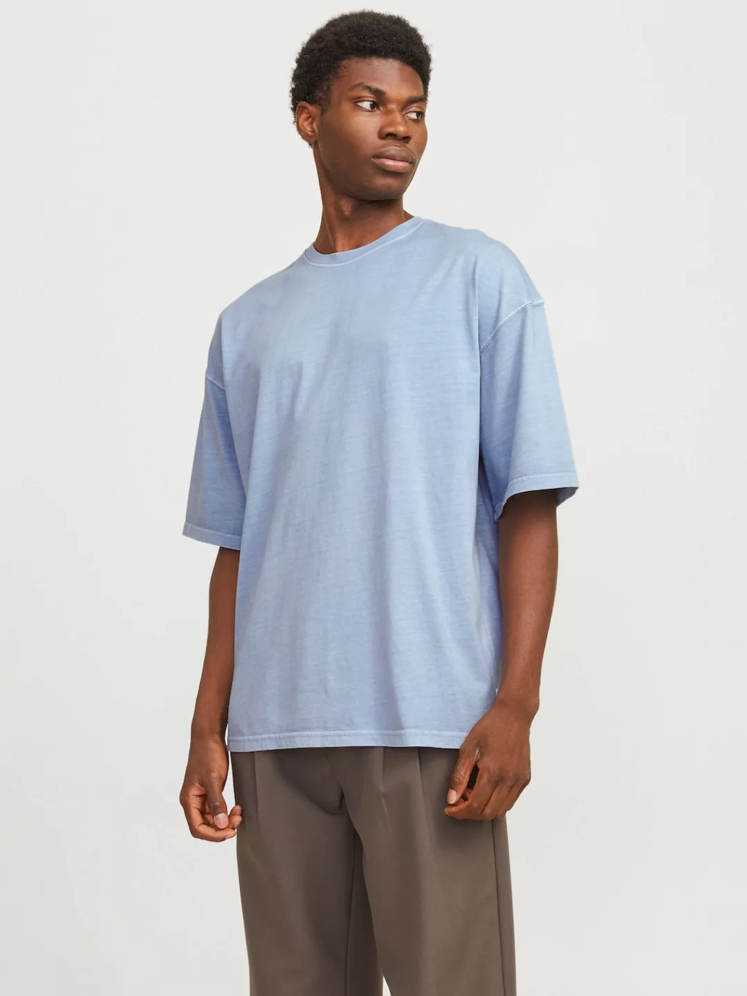 Jack & Jones Rundhalsshirt JJECHARGE FADED TEE O-NECK NOOS mit Rundhalsauss günstig online kaufen