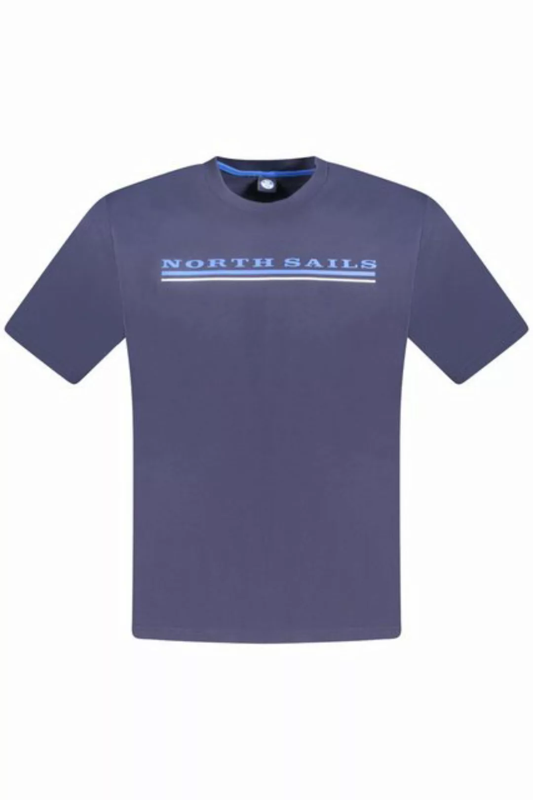 North Sails T-Shirt Kurzarm Herren T-Shirt Blau mit Print und günstig online kaufen