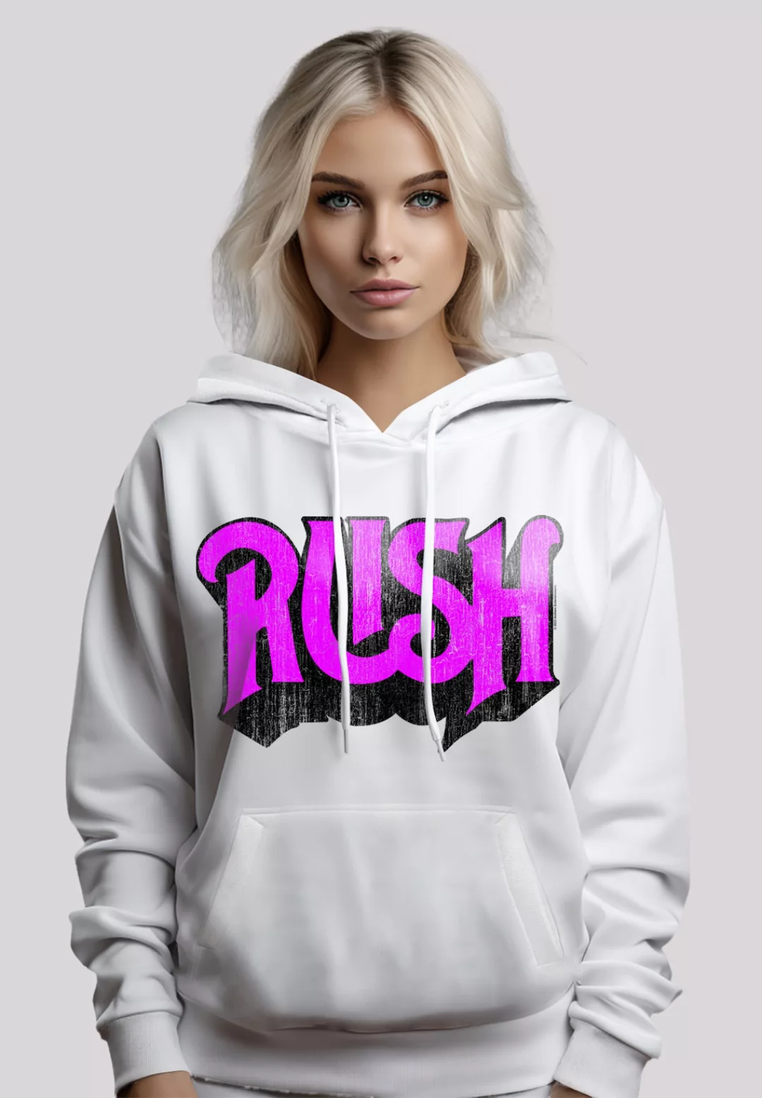 F4NT4STIC Kapuzenpullover "Rush Rock Band Distressed Logo" günstig online kaufen