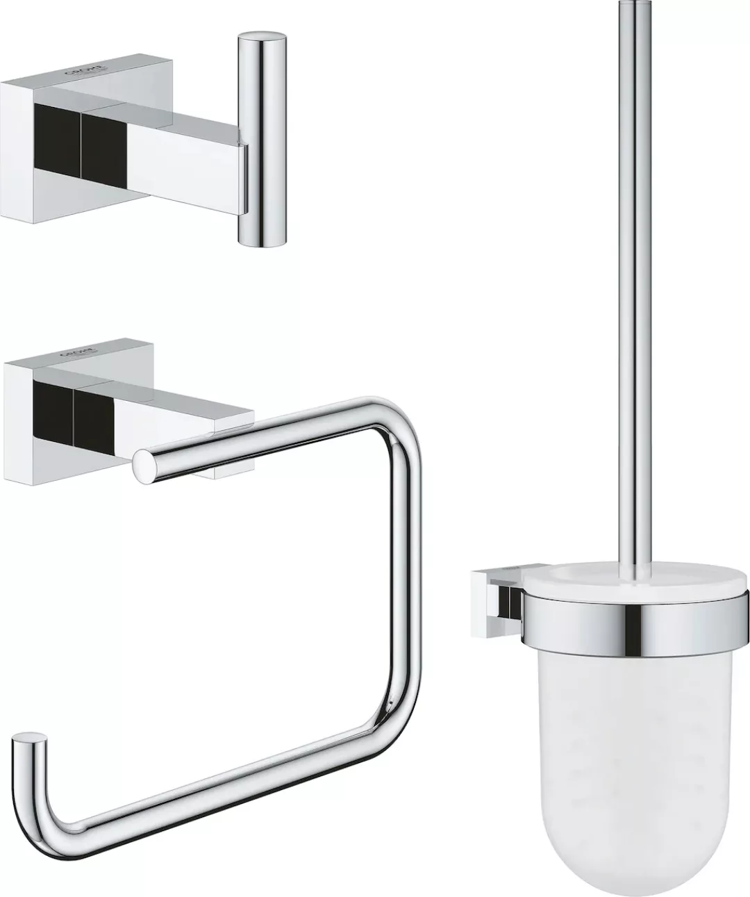 Grohe Badaccessoire-Set "Essentials Cube", (Kombi-Set, 3 tlg.), verdeckte B günstig online kaufen