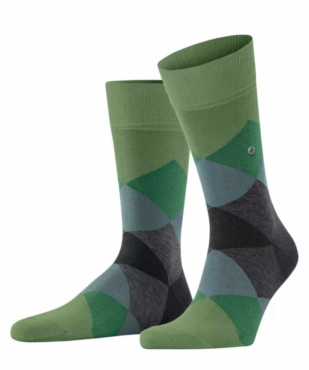 Burlington Clyde Herren Socken, 40-46, Grün, Raute, Baumwolle, 20942-765602 günstig online kaufen