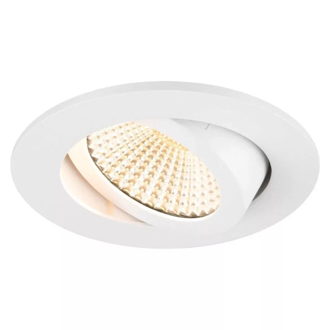 LED Deckeneinbauleuchte New Tria in Weiß 8,6W 540lm 60° 82mm rund günstig online kaufen