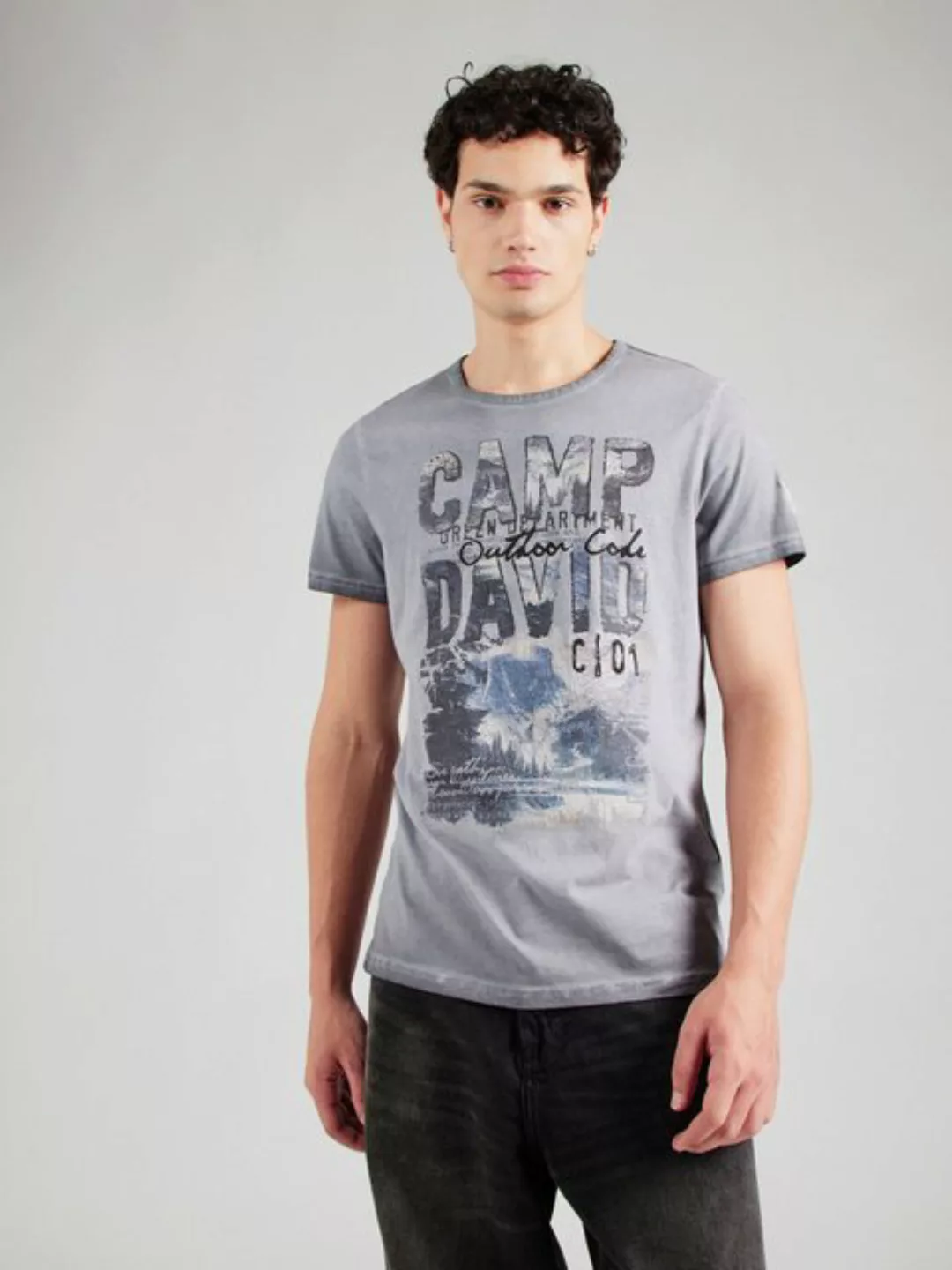 CAMP DAVID V-Shirt, aus Baumwolle günstig online kaufen