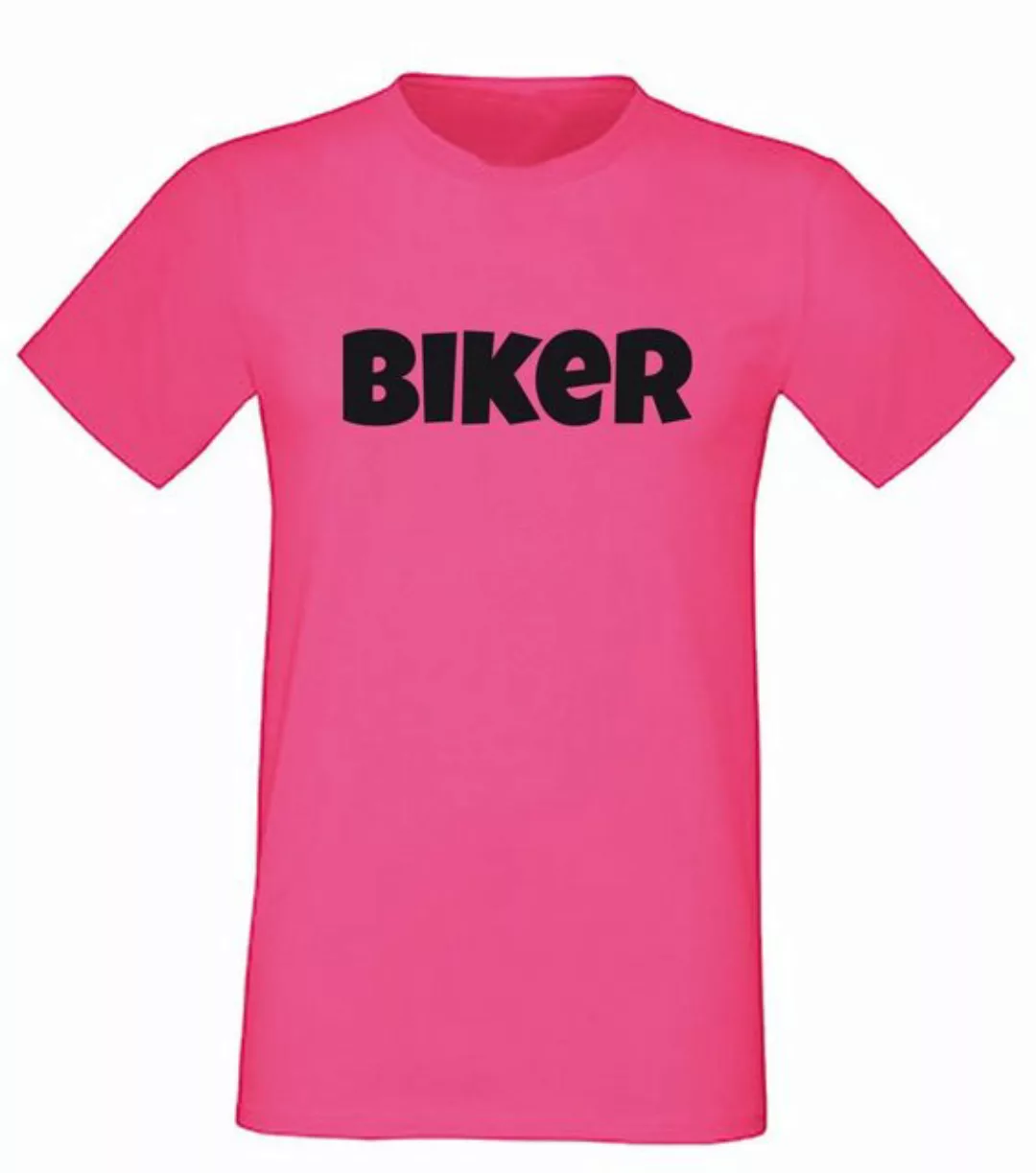 G-graphics T-Shirt Biker Herren T-Shirt, Pink-Black-Men-Edition, mit Frontp günstig online kaufen