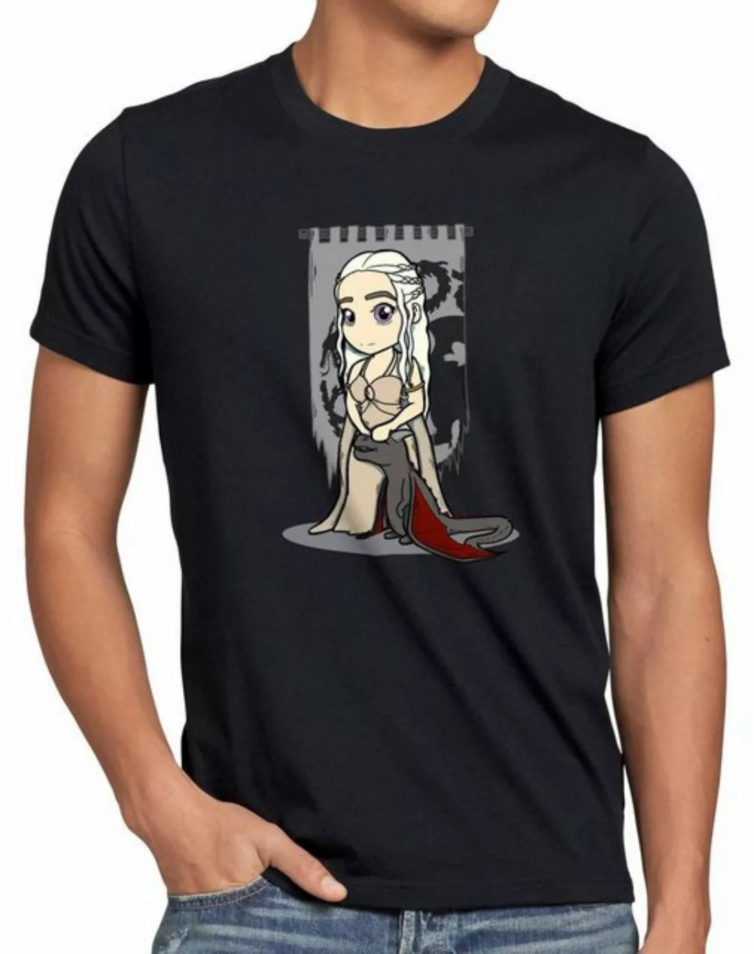 style3 T-Shirt Herren T-Shirt Mutter der Drachen chibi daenerys targaryen günstig online kaufen