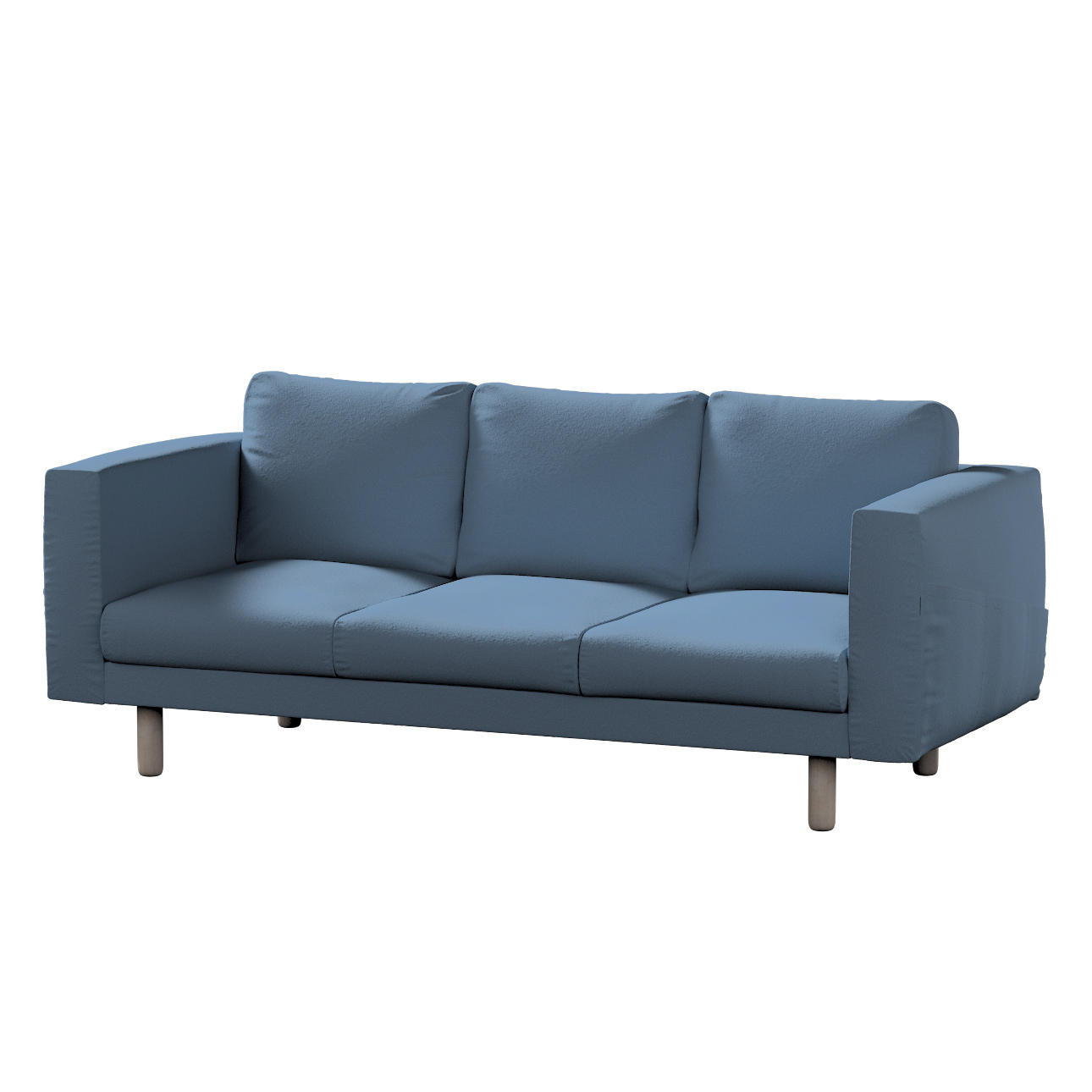 Bezug für Norsborg 3-Sitzer Sofa, blau, Norsborg 3-Sitzer Sofabezug, Bouclé günstig online kaufen