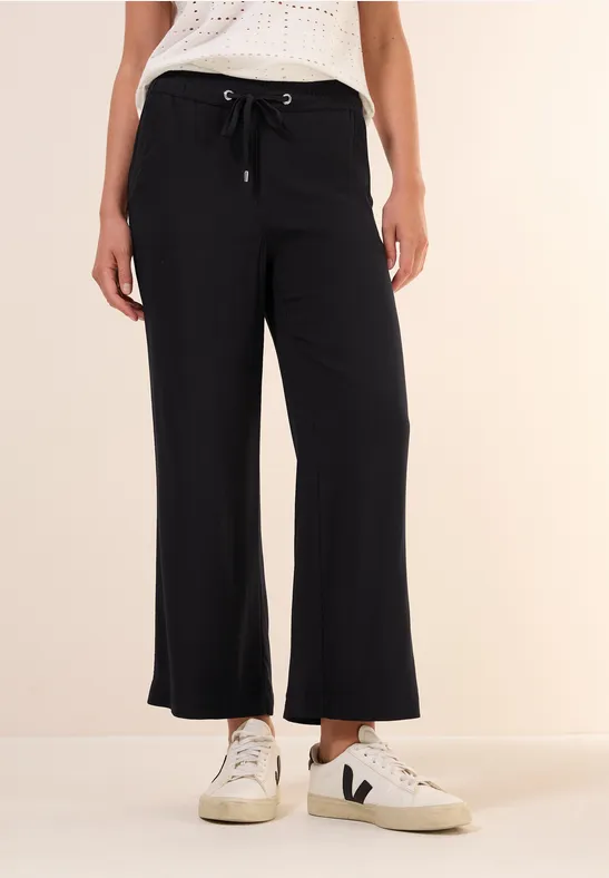 Straight Leg Viskose Hose günstig online kaufen