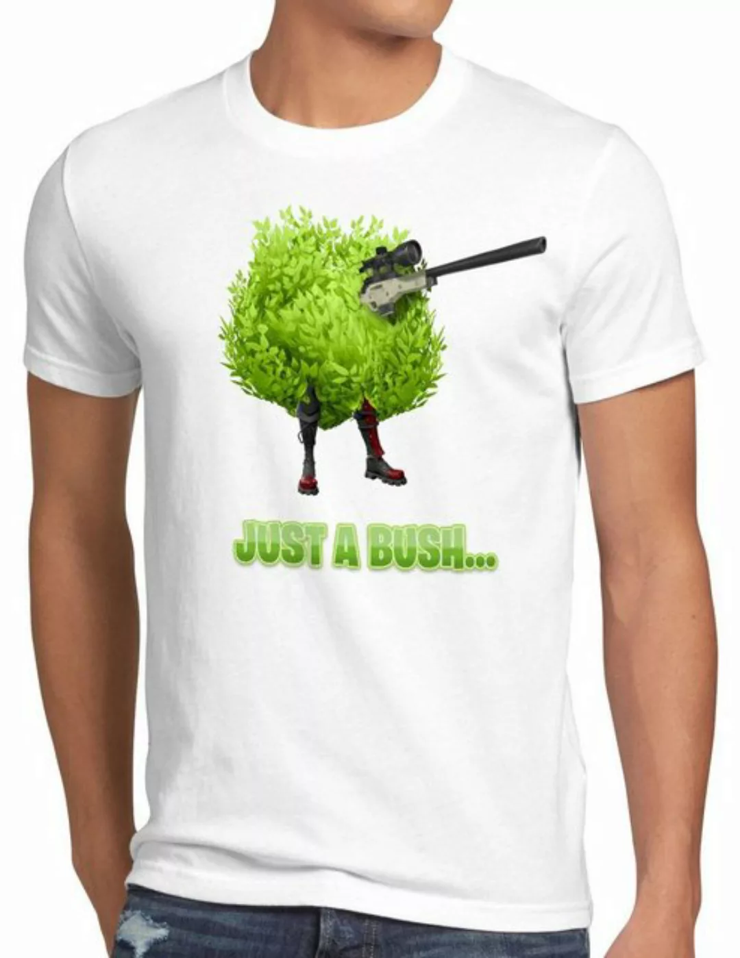 style3 Print-Shirt Herren T-Shirt Just a Bush battle royale multiplayer onl günstig online kaufen
