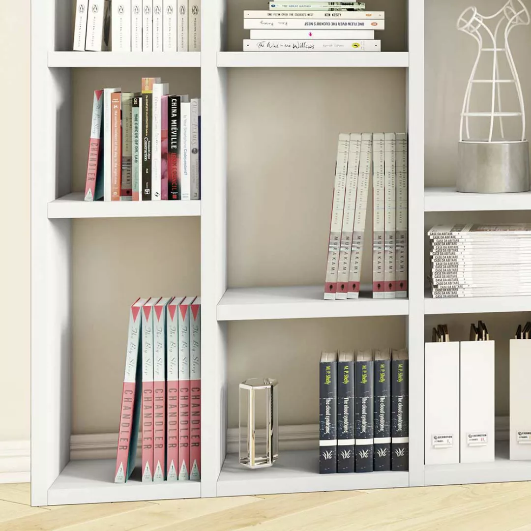 Weißes Bücherregal 120 cm breit Made in Germany günstig online kaufen