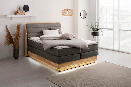 OTTO products Boxspringbett, LED-Beleuchtung, mit zertifizierten, recycelte günstig online kaufen