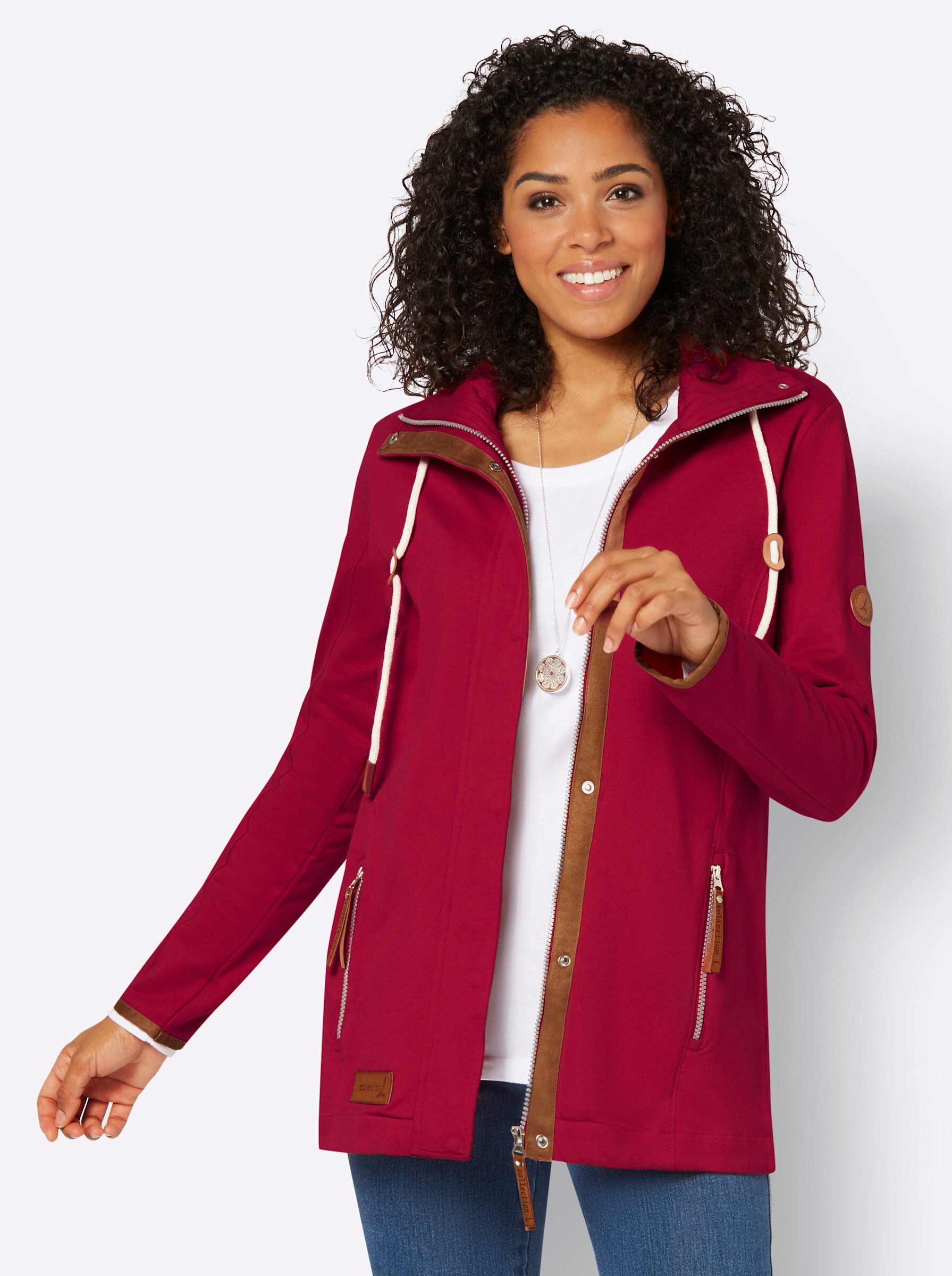 Casual Looks Shirtjacke "Sweatjacke", (1 tlg.) günstig online kaufen