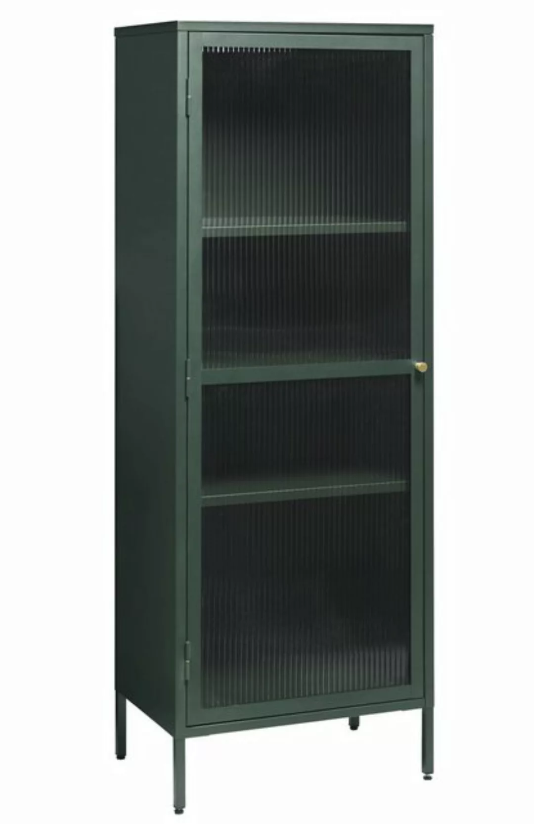 Unique Home Vitrine aus Metall in grün (B/H/T: 58x160x40 cm) günstig online kaufen