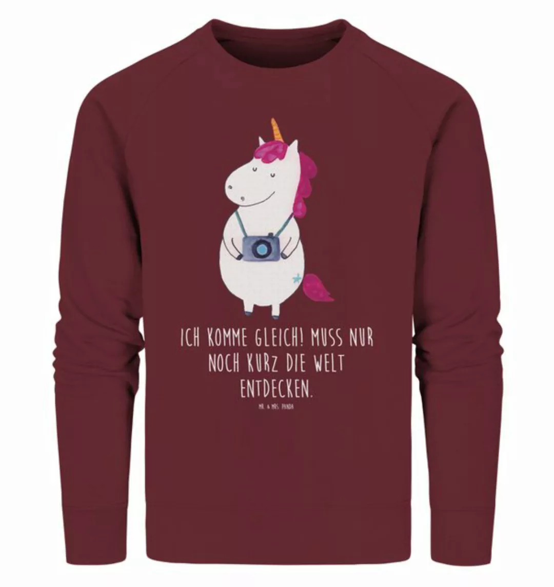 Mr. & Mrs. Panda Longpullover Größe S Einhorn Fotograf - Burgundy - Geschen günstig online kaufen