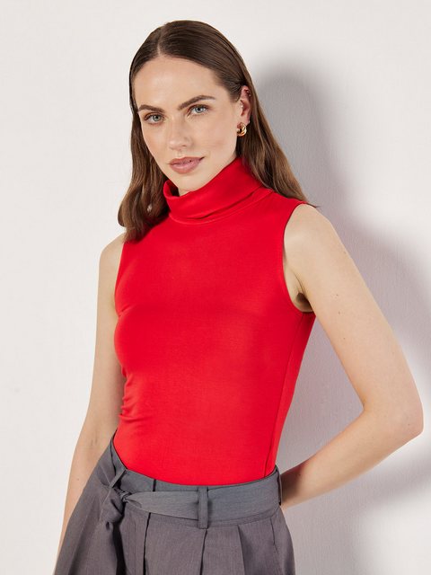 Apricot Tanktop Jersey Top, mit Rollkragen günstig online kaufen