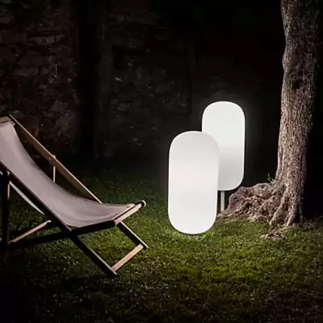 Artemide Gople Outdoor Stehleuchte mit Erdspieß, weiß - small günstig online kaufen