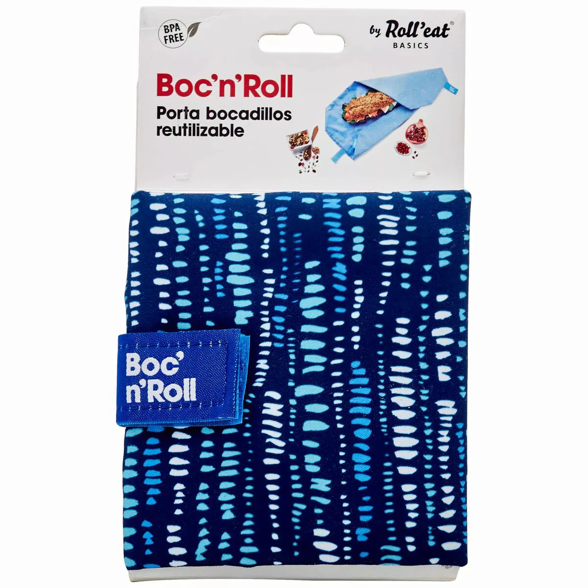 Brotzeitdose Roll'eat Boc'n'roll Essential Marine Blau (11 X 15 Cm) günstig online kaufen