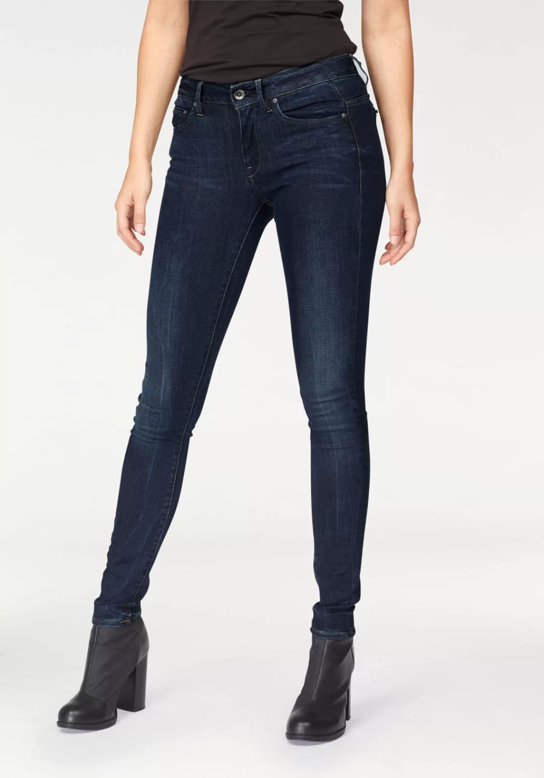 G-STAR Skinny-fit-Jeans "Midge Zip Skinny", mit Reißverschluss-Taschen hint günstig online kaufen