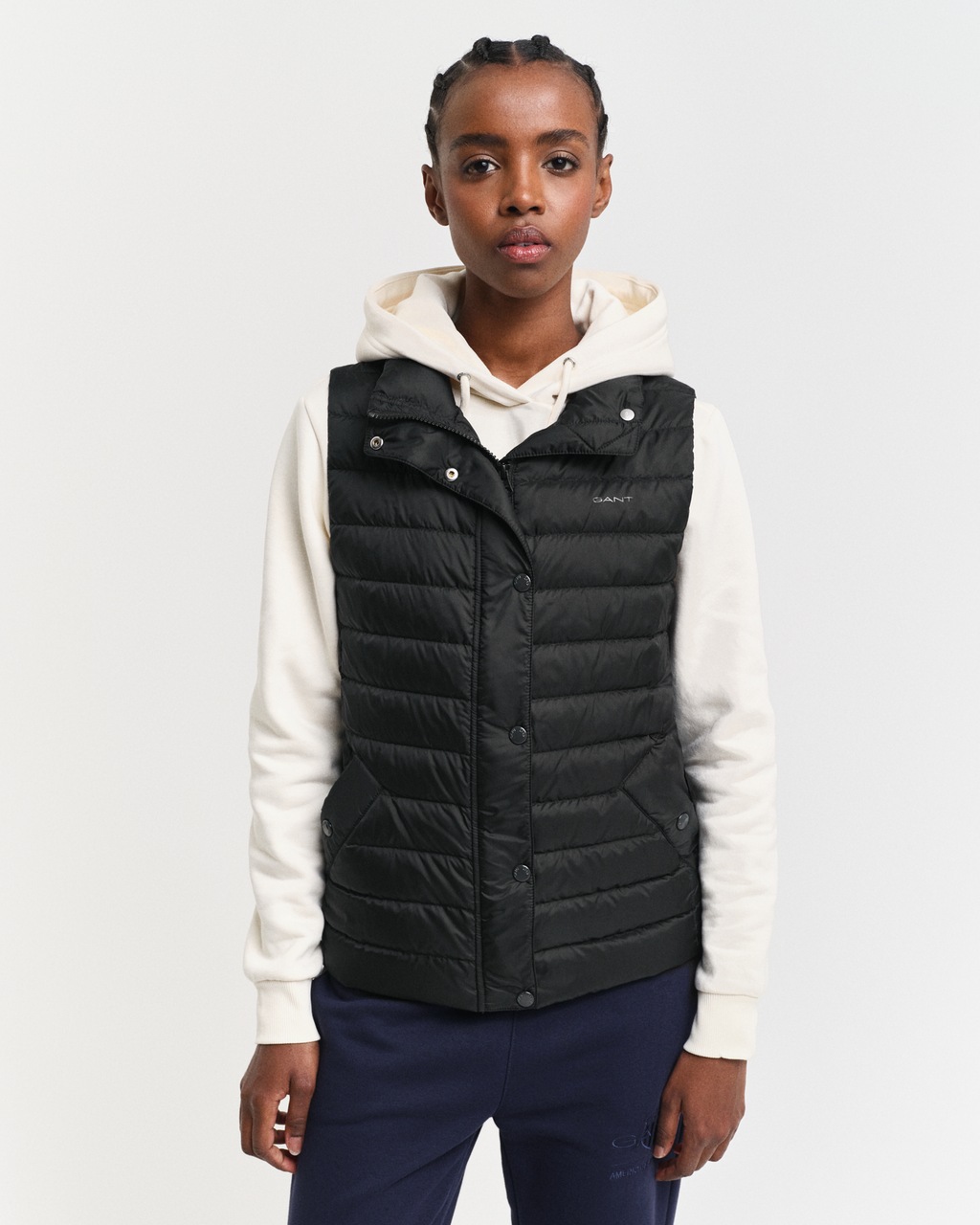 Gant Steppweste "LIGHT DOWN VEST", mit Logodruck auf der Brust günstig online kaufen