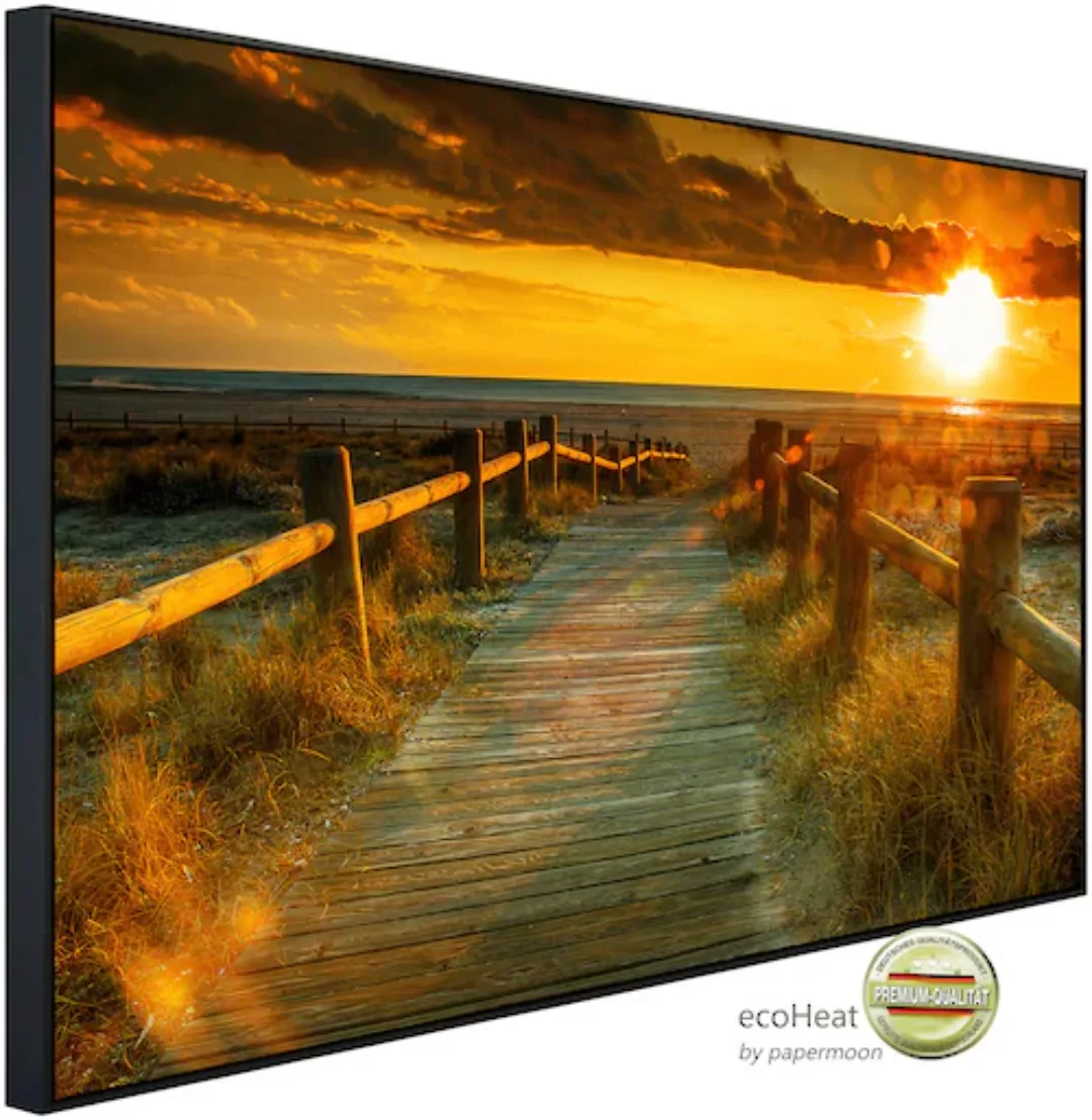 Papermoon Infrarotheizung »Sonnenuntergang am Strand« günstig online kaufen
